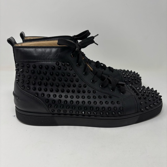 Christian Louboutin Louis Spikes Sneakers Black Size EU 45.5 (12.5) - Picture 6 of 16
